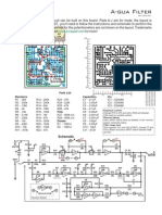 A-Gua Filter: Resistors Capacitors Parts List Ics