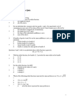 Chapter 3: Practice Quiz: U (X, Y) 4x + 2y