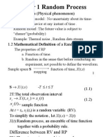 Chapter 1 Random Process: 1.1 Introduction (Physical Phenomenon)