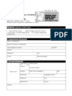 Application Form Folk School 2010