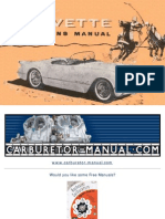 1953 1954 1955 Corvette Operations Manual