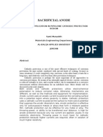 Sacrificial Anode: Computer Application in Pipeleine Cathodic Protection Design