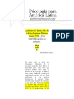 Psicología en México Hasta 1990