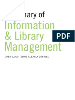 Dictionary of Information and Library Management