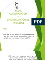 Hilos y Sincronizacion de Procesos