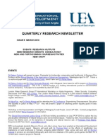 Quarterly Research Newsletter: Issue 5 March 2010