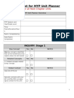 MYP Unit Planner Checklist 2015-2016