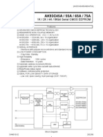 AK93C45A / 55A / 65A / 75A: 1K / 2K / 4K / 8kbit Serial CMOS EEPROM