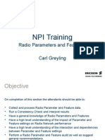 NPI Training: Radio Parameters and Features Carl Greyling