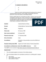 Knitted Fabric Analysis Calculation