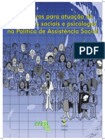 Parâmetros para Atuação de Assistentes Sociais e Psicólogos Na Política de Assistência Social