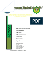 Producción de Biol Como Fertilizante Líquido Organico en La Provincia de Cutervo