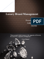 Luxury Brand Management