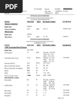 Investigation Report: Clinical Biochemistry