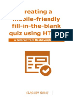 HTML5 Tutorial: Create A Fill-In-The-Blank Quiz