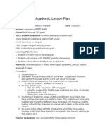 Academic Group Lesson Plan