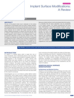 Implant Surface Modifications - A Review