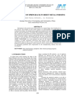 Determination of Springback in Sheet Metal Forming