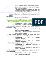 Forming Regular Comparatives and Superlatives