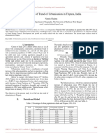 An Analysis of Trend of Urbanisation in Tripura, India