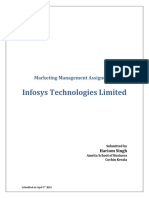 Marketing Startegies of Infosys Technologies Ltd.