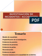 Investigacion de Incidentes y Accidentes