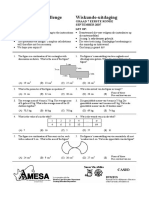 Mathematics Challenge Wiskunde-Uitdaging: Grade 7 First Round September 2007 Graad 7 Eerste Ronde September 2007