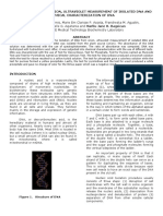 DNA Isolation From Onion, Ultraviolet Measurement of Isolated DNA and Chemical Characterization of DNA