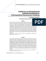 Currículo e Processos de Aprendizagemensino - Inês Barbosa de Oliveira