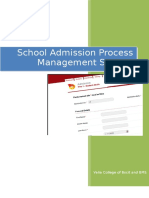 School Admission Process Management System: Valia College of Bscit and BMS