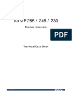 VAMP 255 / 245 / 230 Technical Data Sheet