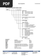 Vamp Feeder Manager Order Codes