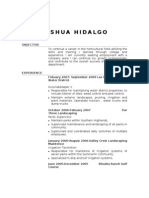 Resume of Joshhidalgo