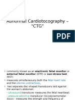 Abnormal Cardiotocography - "CTG"