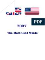 7037 The Most Used Words