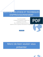 Gestion Des Stock Et Techniques D'approvisionnement PDF