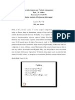 Security Analysis and Portfolio Management Prof. C.S. Mishra Department of VGSOM Indian Institute of Technology, Kharagpur