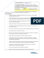 Electrical Engineer Job Description Electrical Engineer - Job Description Template en