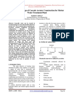 Analysis and Design of Cascade Aerator Construction For Mettur Water Treatment Plant