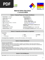 +/-Limonene MSDS: Section 1: Chemical Product and Company Identification