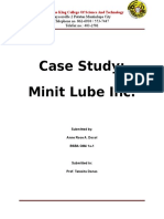 Minit Lube Case Study FINAL