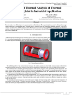 Design and Thermal Analysis of Thermal Expansion Joint in Industrial Application