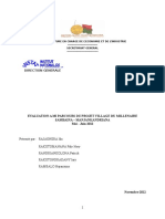 Rapport D'évaluation À Mi Parcours Du Projet Village Du Millénaire SAMBAINA - MANJANKANDRIANA