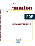 Hematologie Et Groupes Sanguins