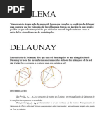 Delaunay Triangulacion