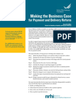 Making The Business Case: For Payment and Delivery Reform