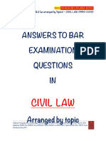 Civil Law Suggested Answers (1990-2010)