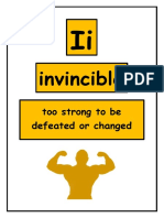 Invincible: Too Strong To Be Defeated or Changed