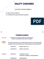 Measuring Enthalpy Change
