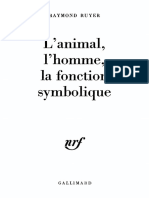 L'Animal L'homme La Fonction Symbolique